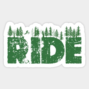 Ride MTB - mountain biking Sticker